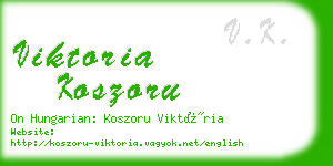 viktoria koszoru business card